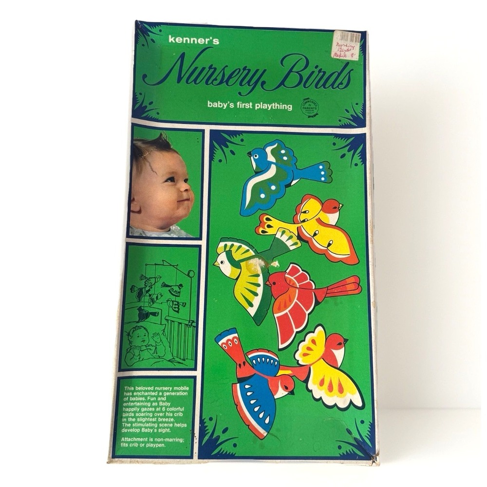 Kenners NURSERY BIRDS Babys First Plaything Crib Mobile 334 Retro Rare 1969